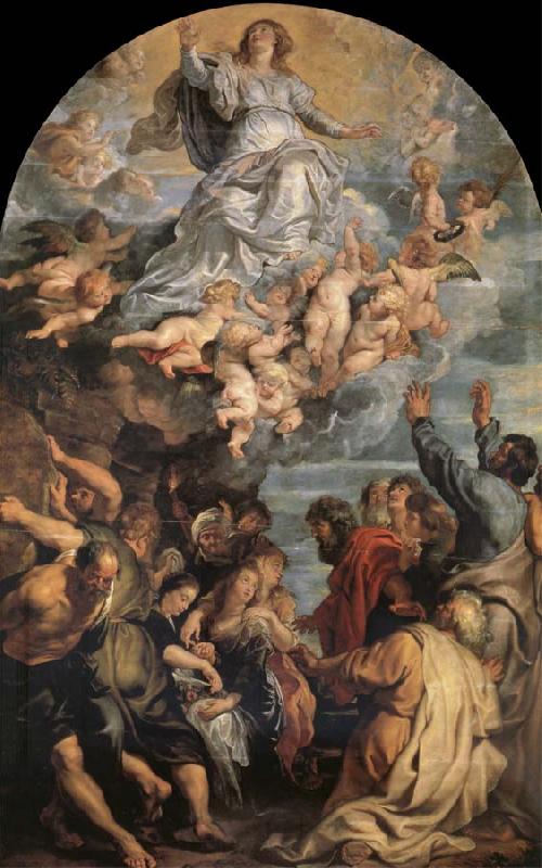 Peter Paul Rubens The Asuncion of Maria al Sky oil painting picture